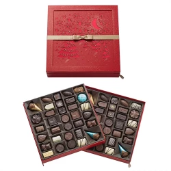  Šokolaadiassortii “Kaunis jōulupuu”  66. šokolaadiga - punane